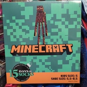 Minecraft Kids Socks Set - Green and Orange